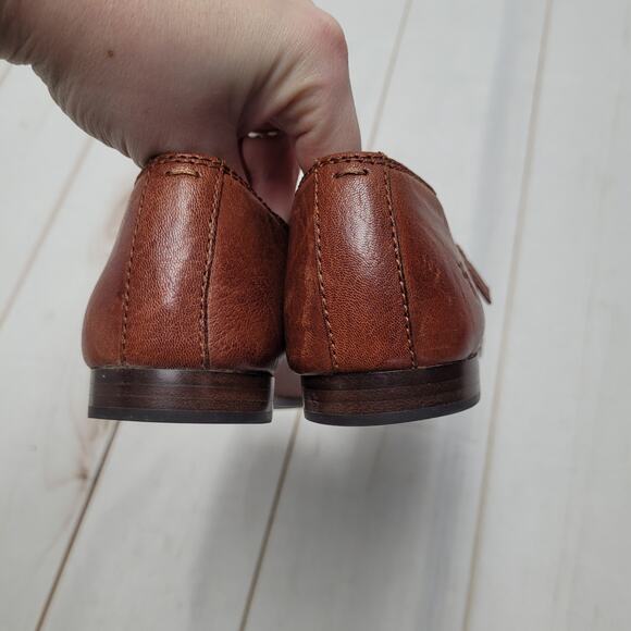 Frye Terri Cognac flat loafers booties boots shooties low ankle - Picture 7 of 9